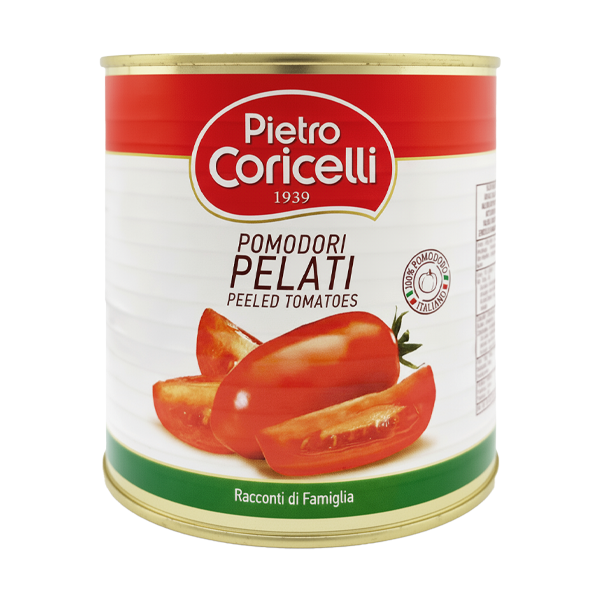 CÀ CHUA LỘT VỎ 2,5KG Cà chua lột vỏ Peeled Tomatoes Pietro Coricelli - 400gr - Ảnh 1