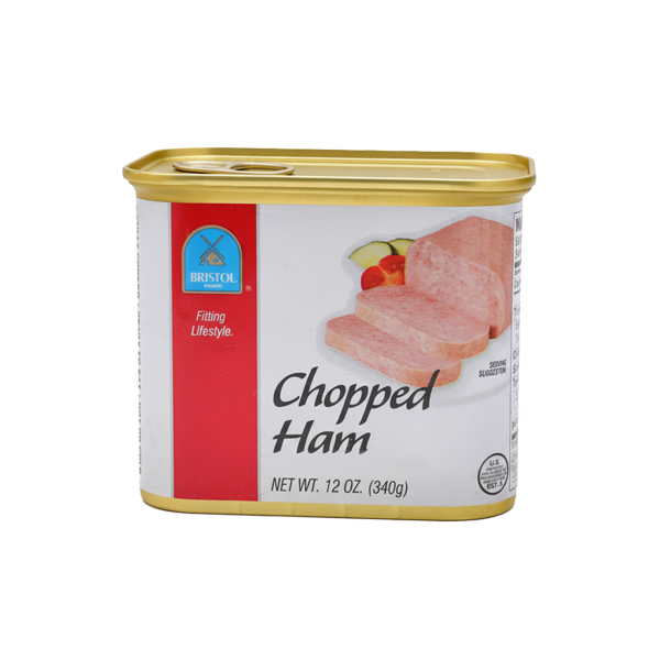 CHOPPEDHAM 340G Thịt hộp/Pate Mỹ Cao Cấp Bristol Chopped Ham 340gr - Ảnh 1
