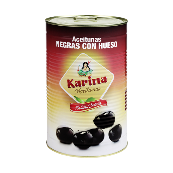 Đen Nguyên hạt 4kg3 Trái olive đen nguyên hạt hiệu Karina - 4300g - Ảnh 1